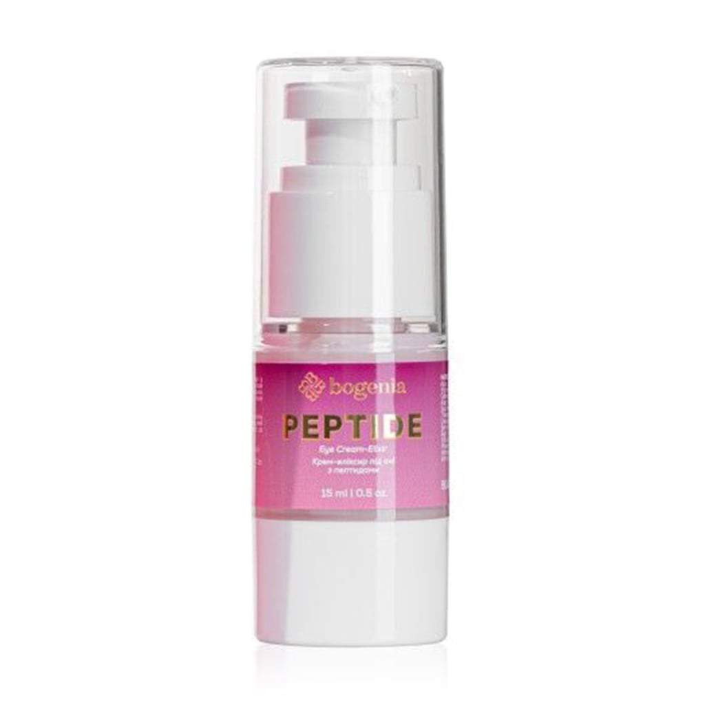 Крем-еліксир для шкіри навколо очей Bogenia Peptide Eye Cream-Elixir з пептидами, 15 мл