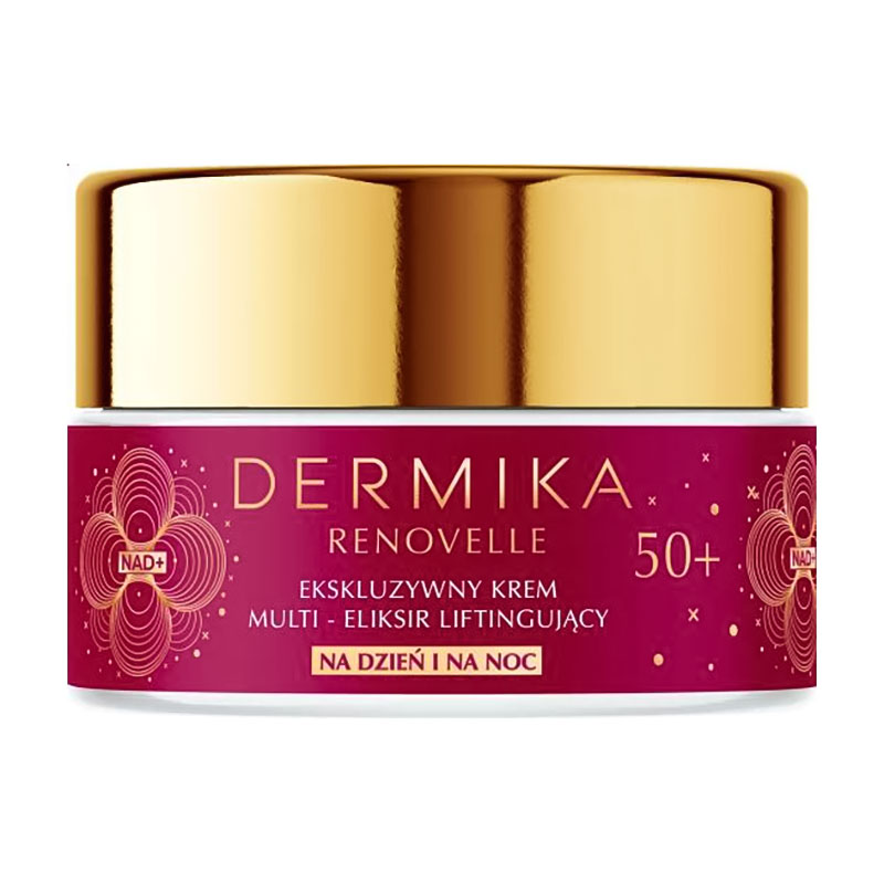 Мультиліфтинг крем-еліксир для обличчя Dermika Renovelle Exclusive Multi Lifting Cream Elixir 50+, 50 мл